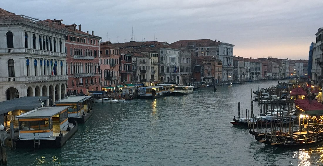 vue du grand canal de Venise