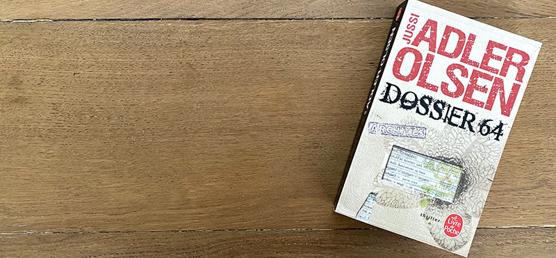 Illustration du roman "Dossier 64" écrit par Jussi Adler Olsen
