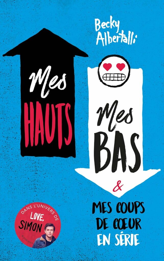Couverture française du roman "Mes hauts, mes bas et mes coups de coeur en série"